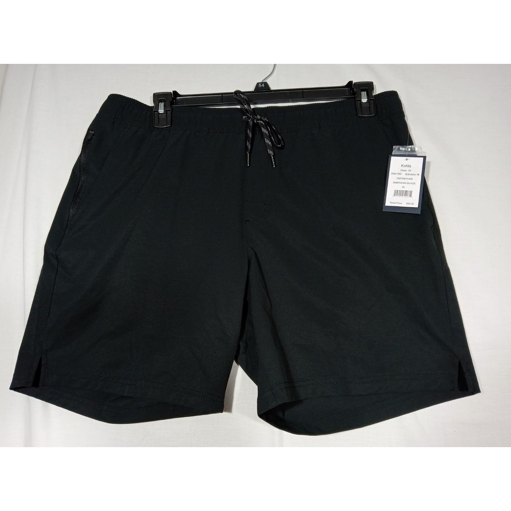 Chaps Everyday Performance Driwear Shorts Men's Size XL Black 7" Inseam NWT